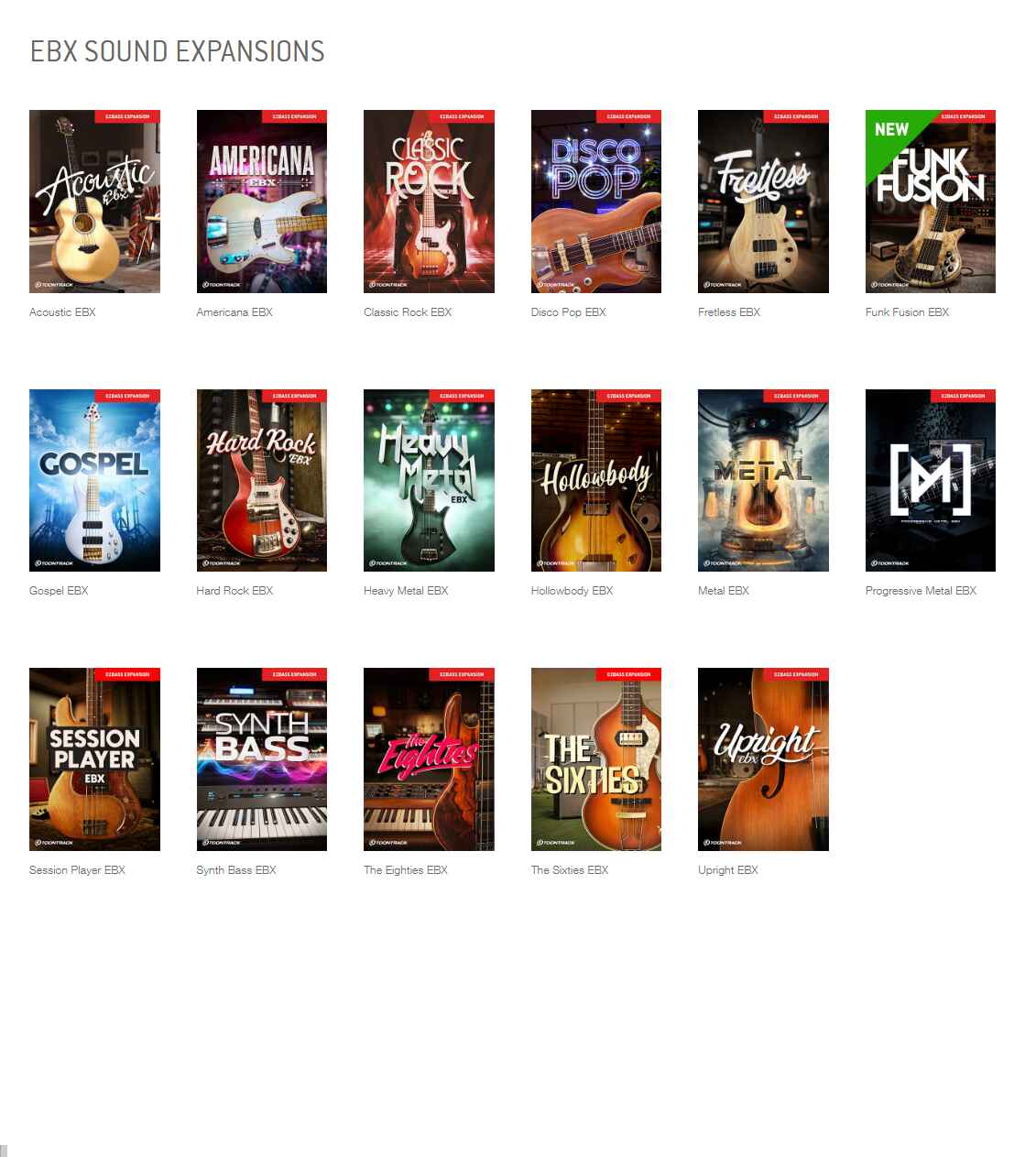 Toontrack EBX Custom - Any EZbass Expansion Pack